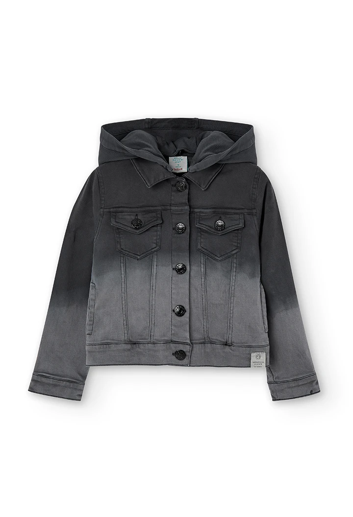 Caçadora denim punt de nena