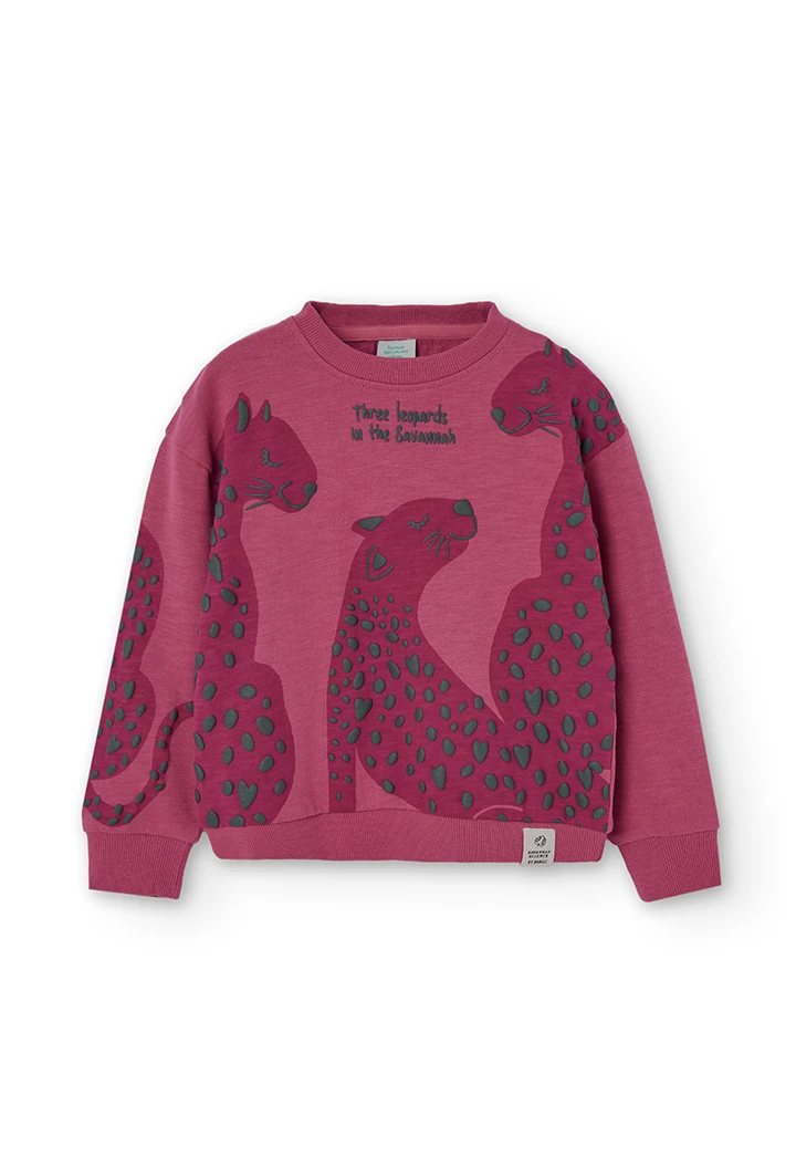 Sweatshirt felpa flame para menina