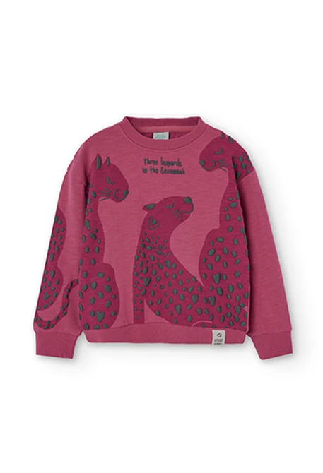 Sweat en molleton flame pour fille