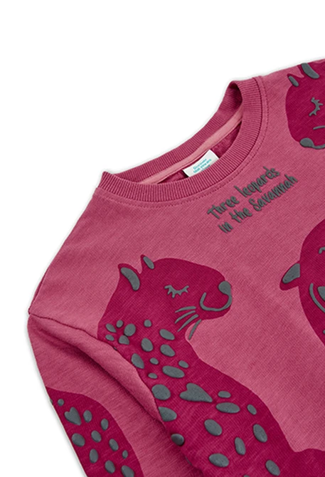 Sweat en molleton flame pour fille