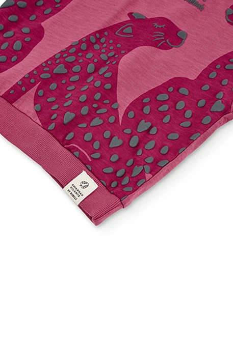 Sweat en molleton flame pour fille