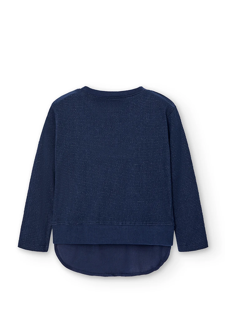 T-Shirt tricot combiné pour fille
