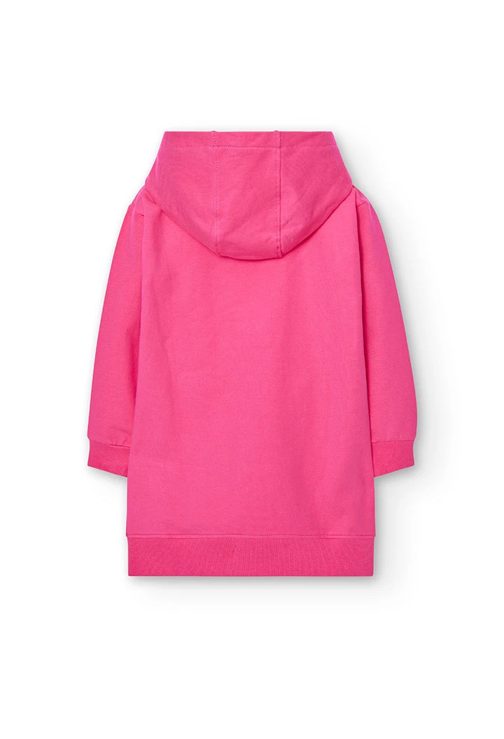 Robe en molleton à capuche pour fille