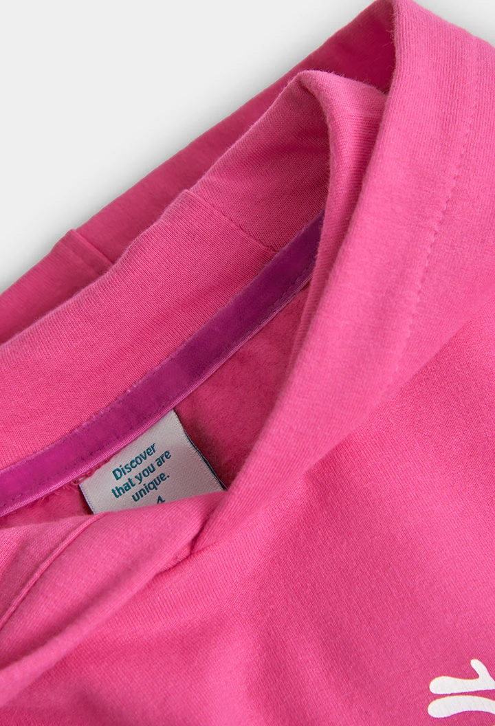 Robe en molleton à capuche pour fille