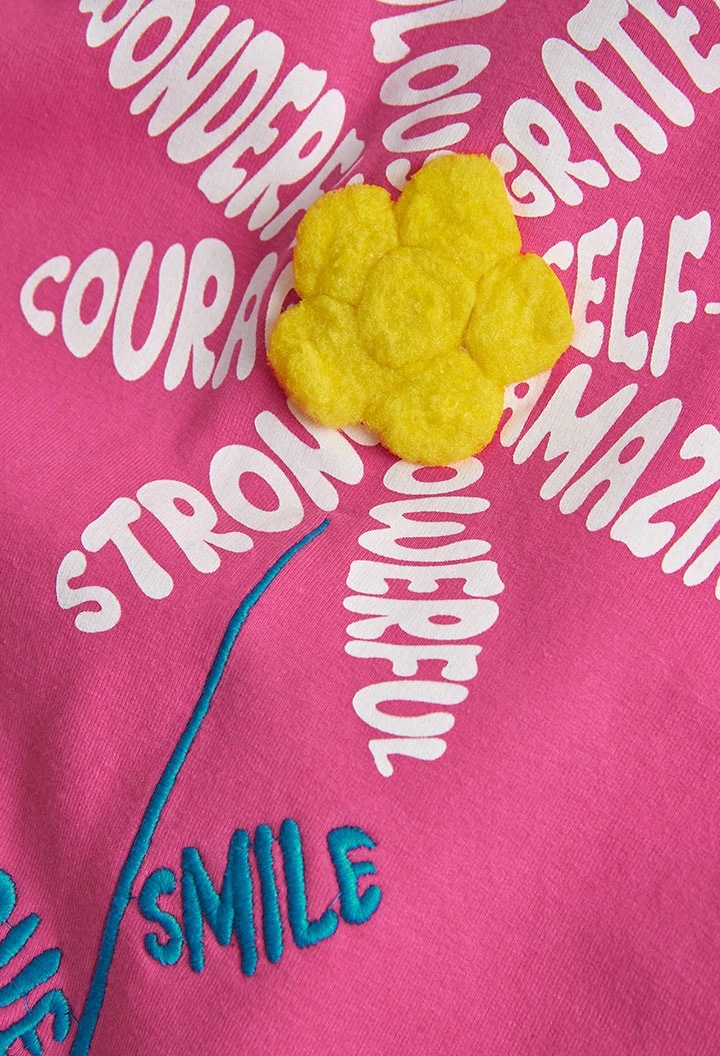 Robe en molleton à capuche pour fille