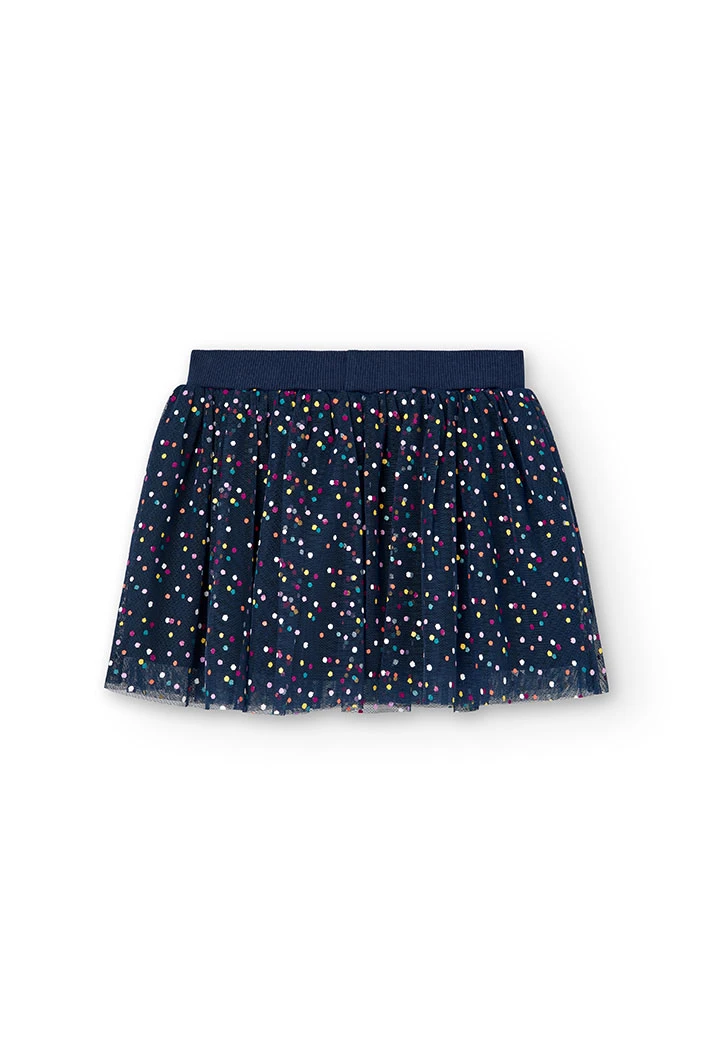 Jupe en tulle a petits pois pour fille