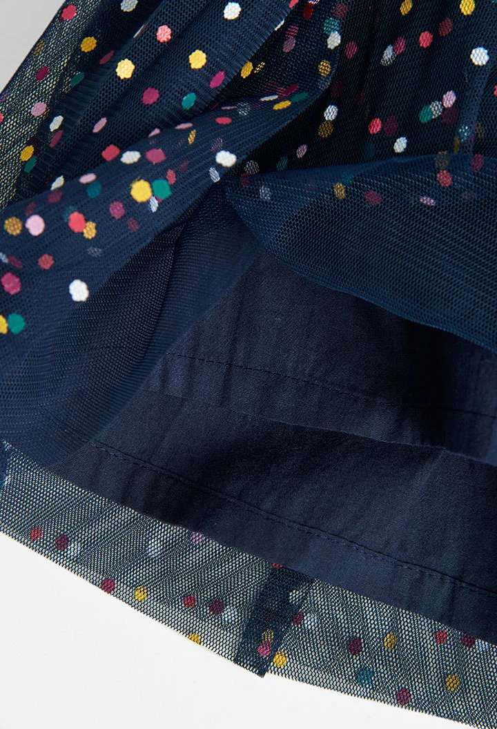 Jupe en tulle a petits pois pour fille