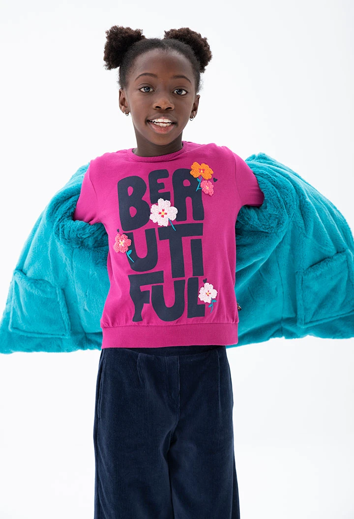 T-Shirt tricot pour fille