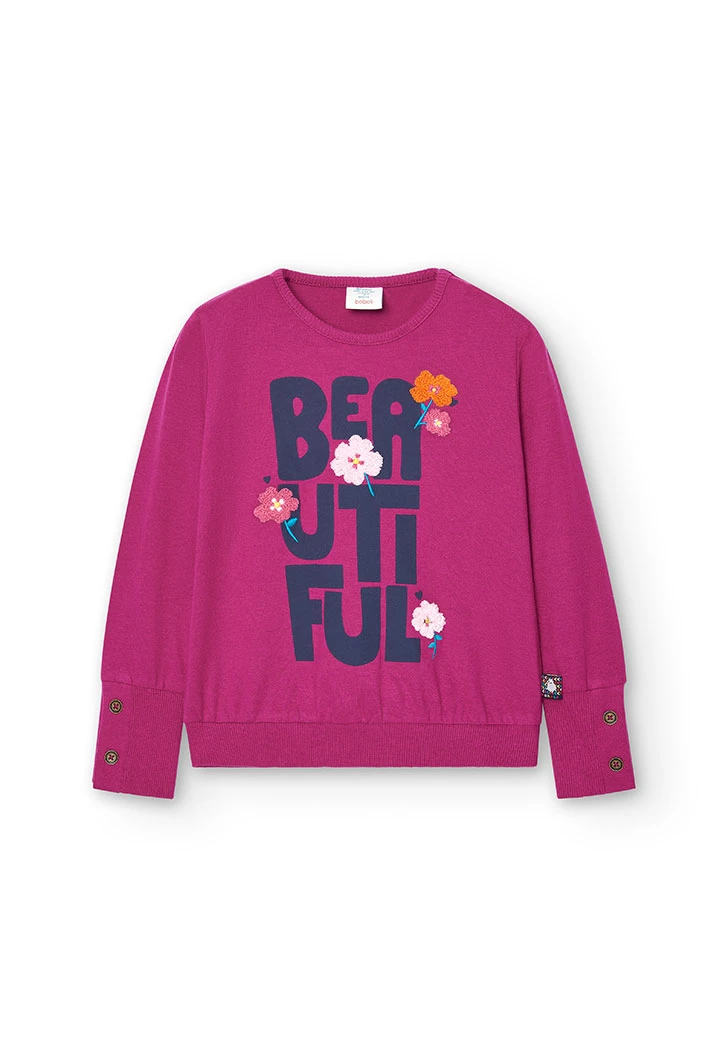 Camiseta malha para menina
