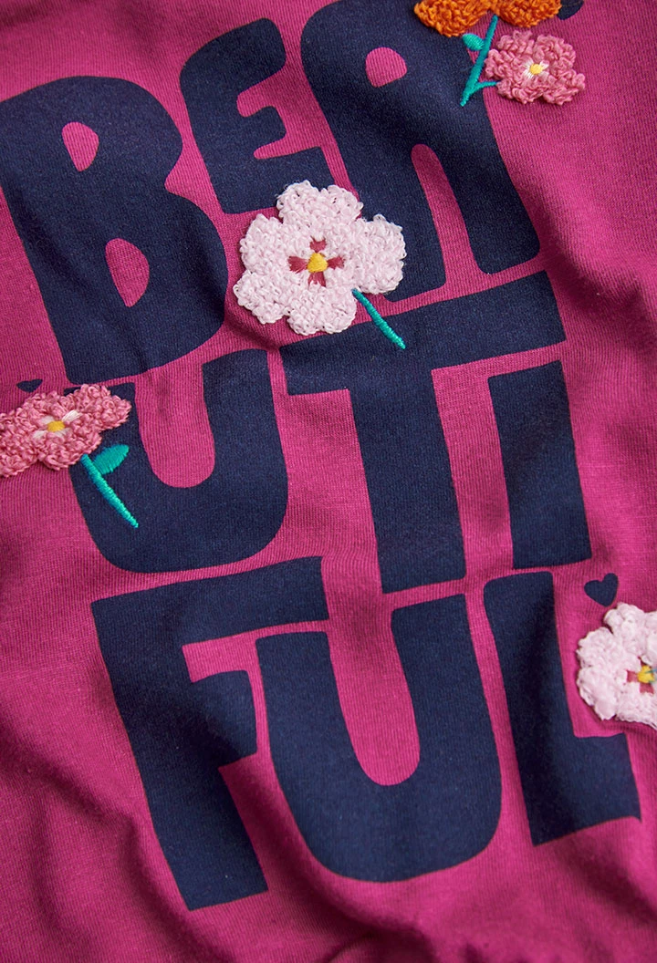 T-Shirt tricot pour fille
