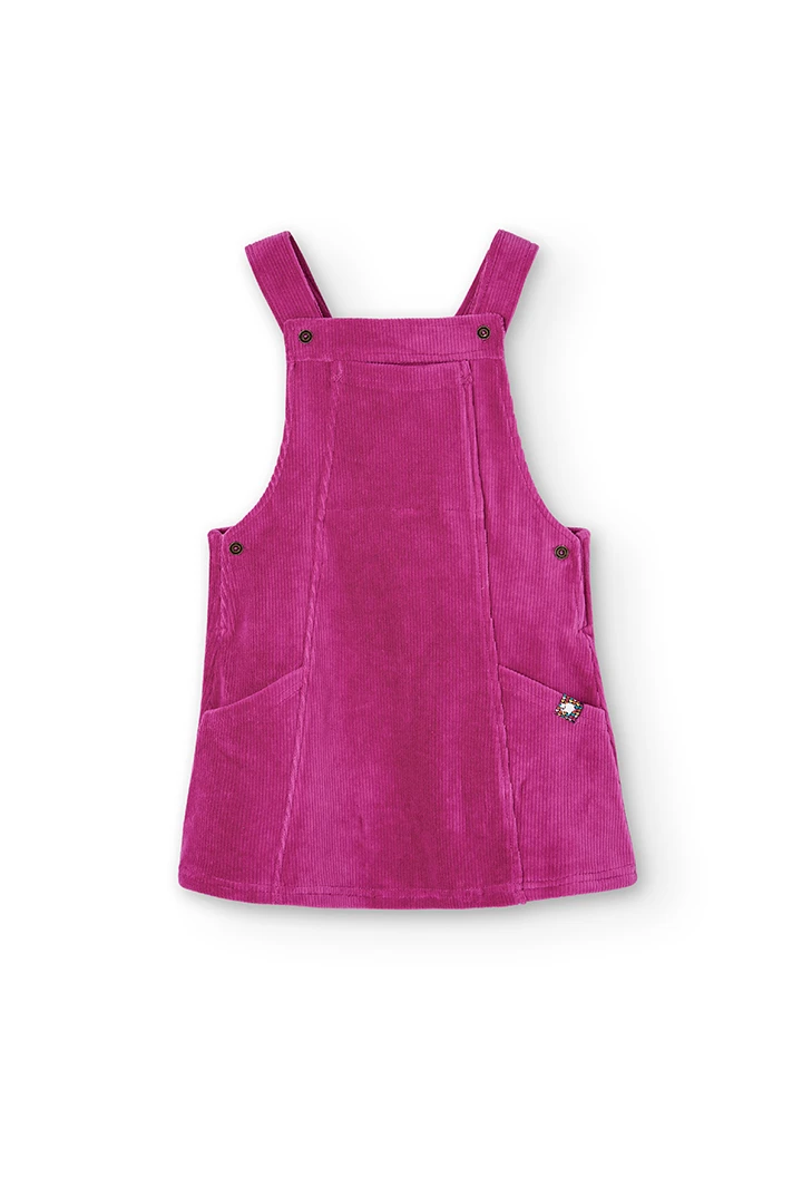 Pinafore dress knit for girl