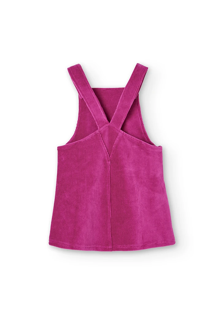 Saia jardineira para menina