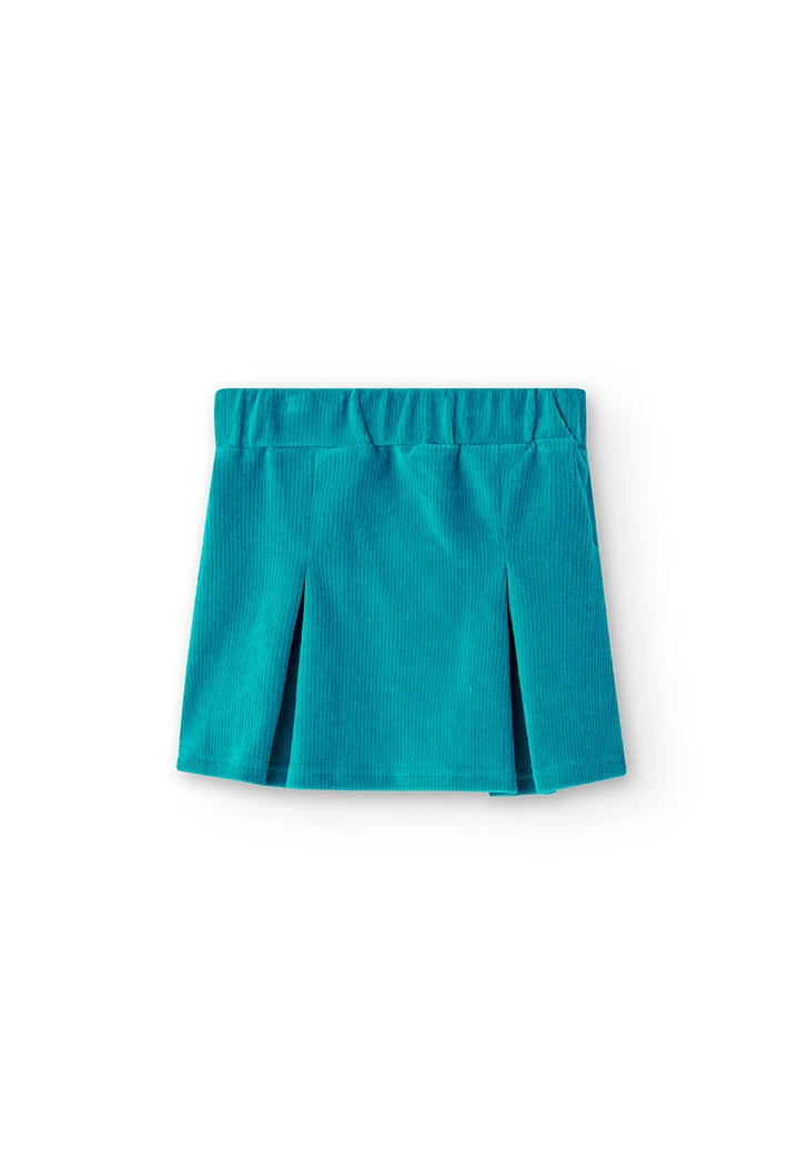 Jupe en velours cotele stretch maille pour fille
