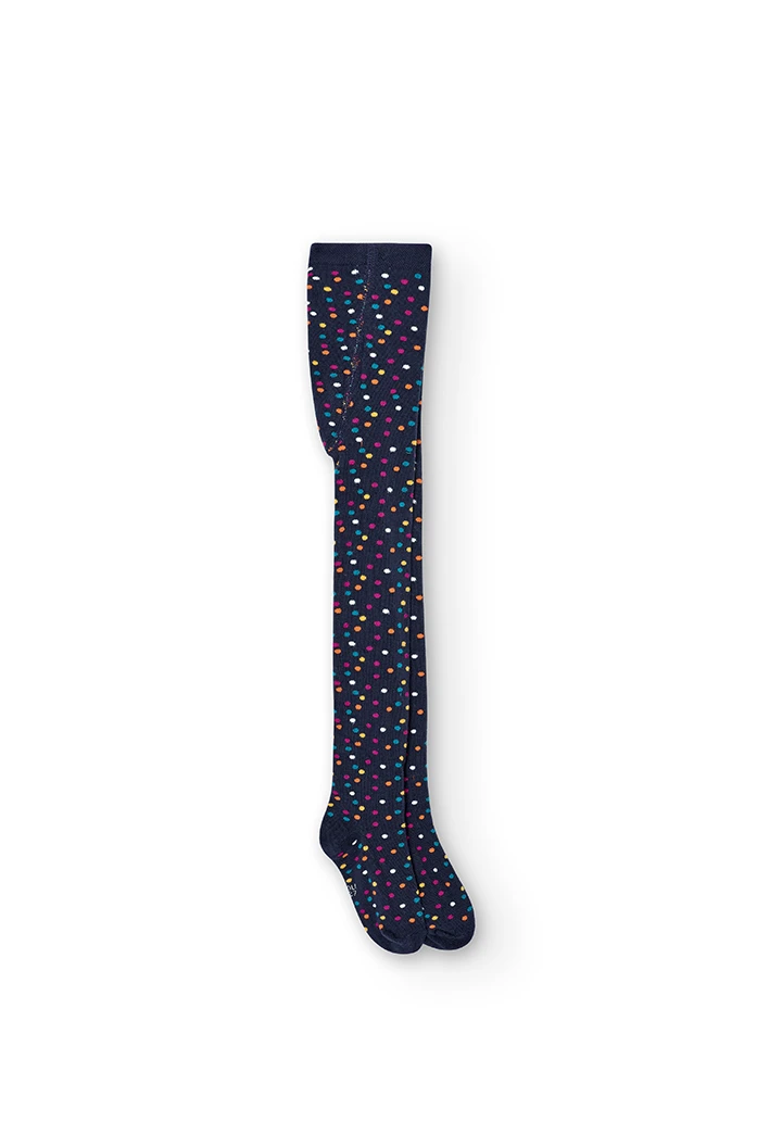 Collants a pois pour fille -BCI