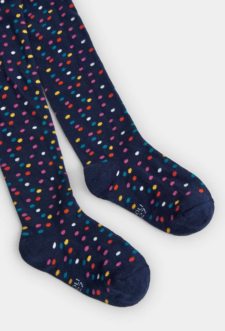 Collants a pois pour fille -BCI