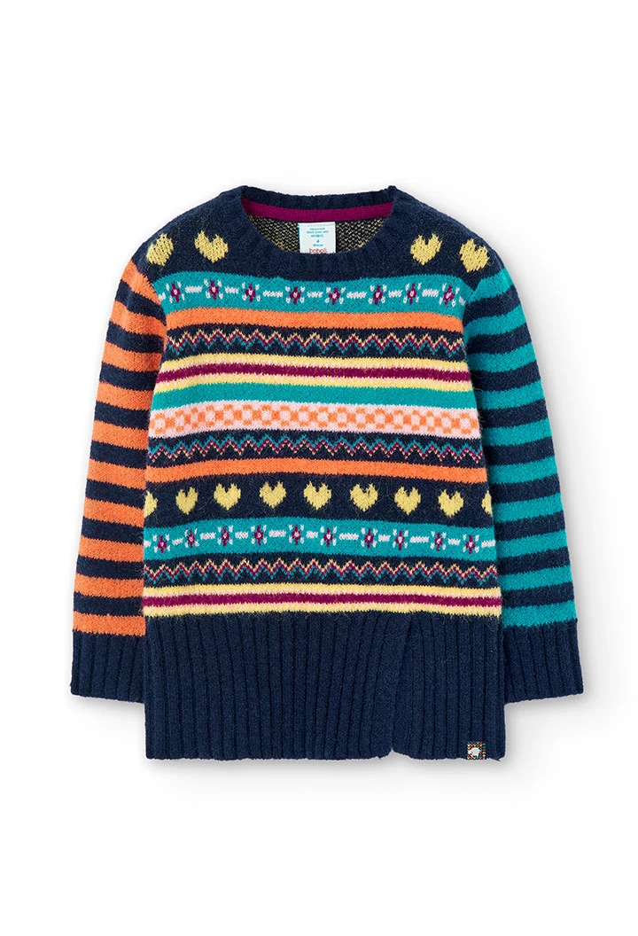 Pullover tricot para menina