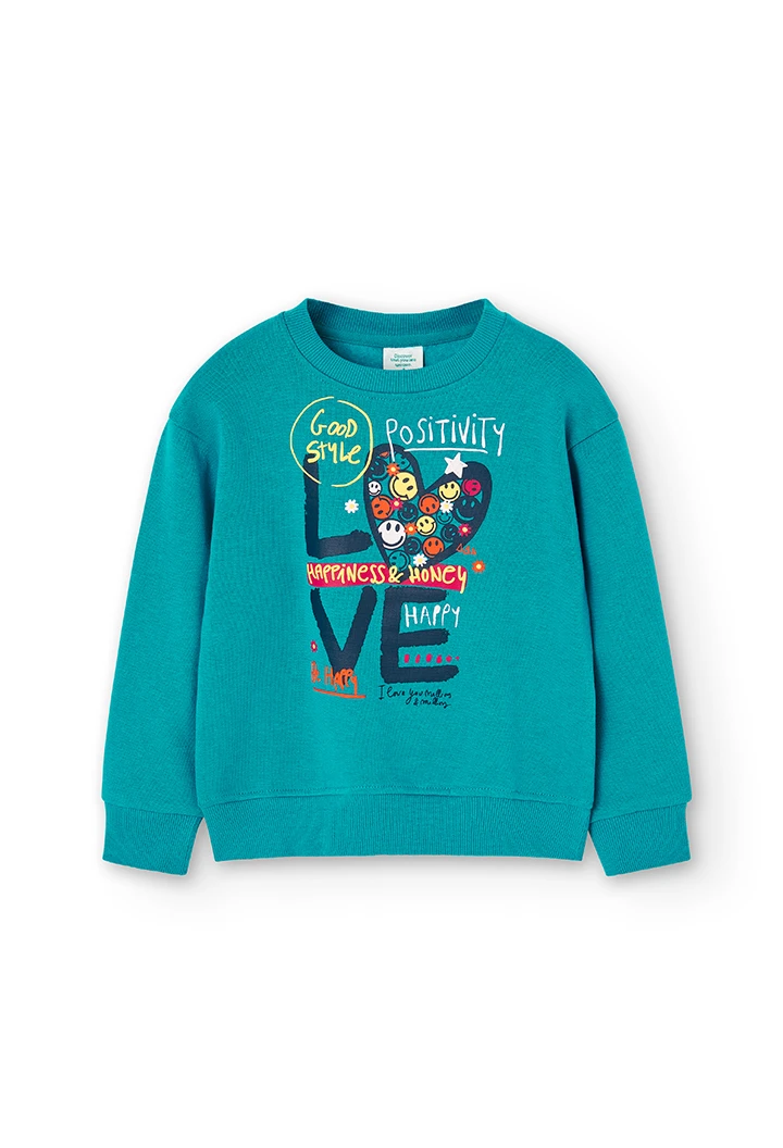 Pack en tricot "bbl love" pour fille