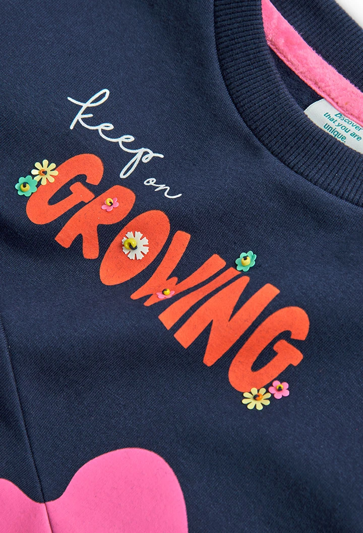 Sweat en molleton stretch pour fille