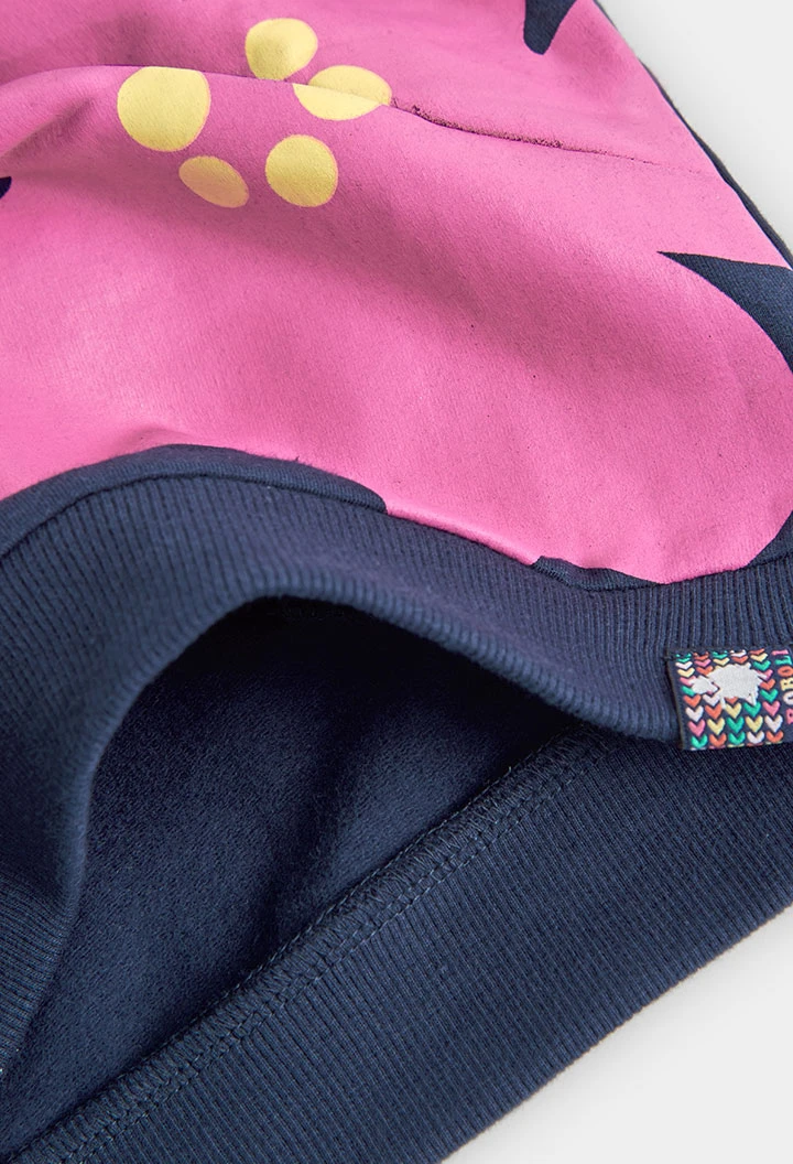 Sweatshirt plüsch elastisch für mädchen
