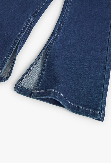 Jeans-Hose gestrickt, für Mädchen, in Farbe Blau