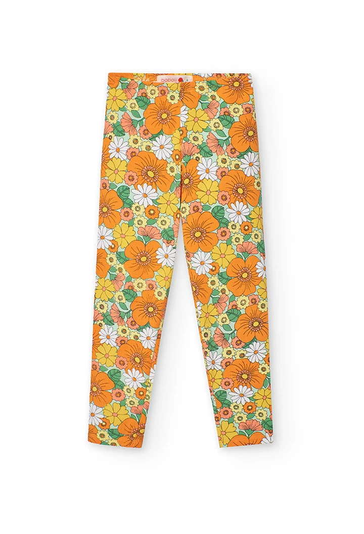 Leggings imprimés en tricot élastique pour bébé fille