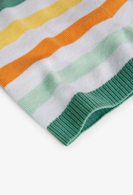 Tricotage-Shorts für Mädchen, in Farbe Orange
