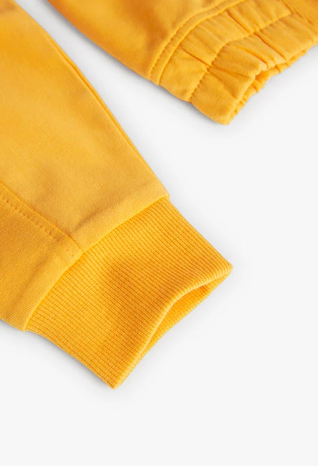 Fleece-Sweatshirt Stretch, für Mädchen in Farbe Orange