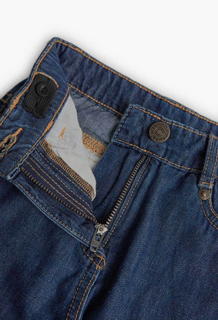 Pantaloni denim per bambina in blu