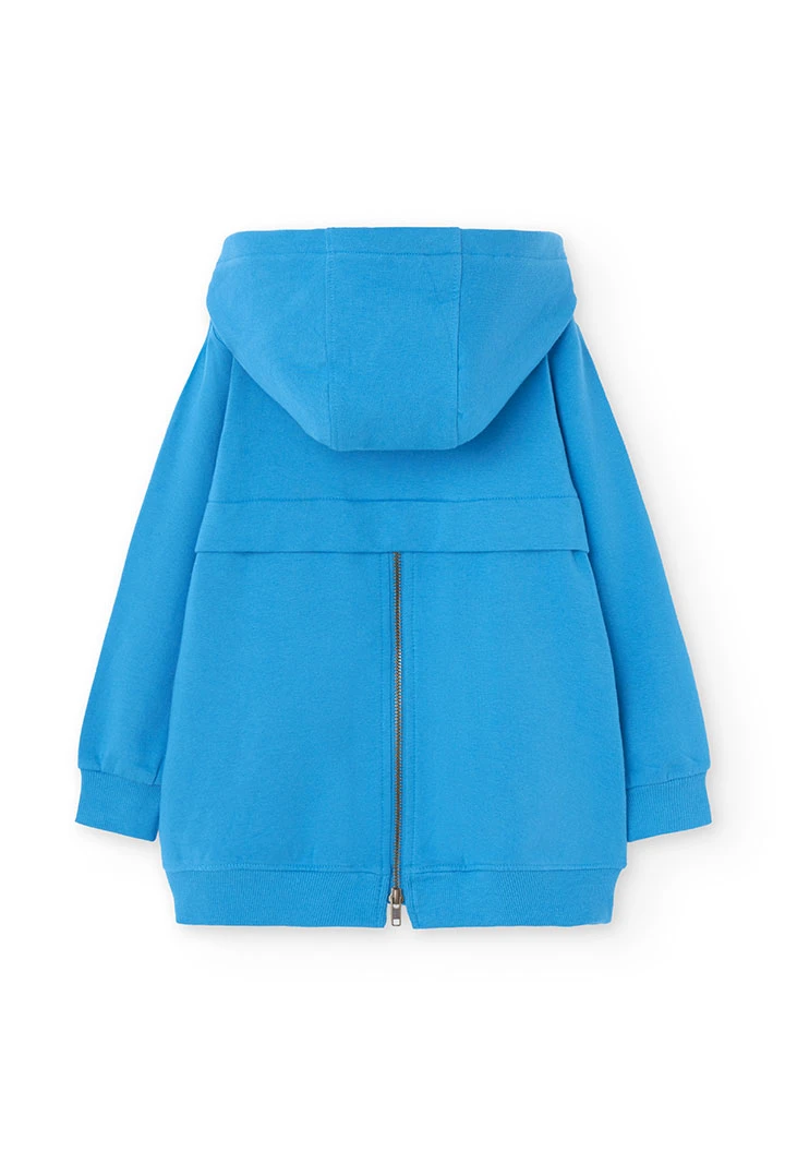 Blue fleece jacket for girl