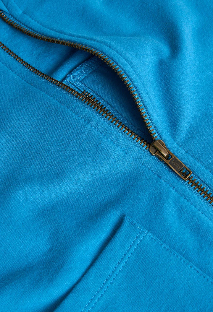 Sweatjacke für Mädchen in Blau