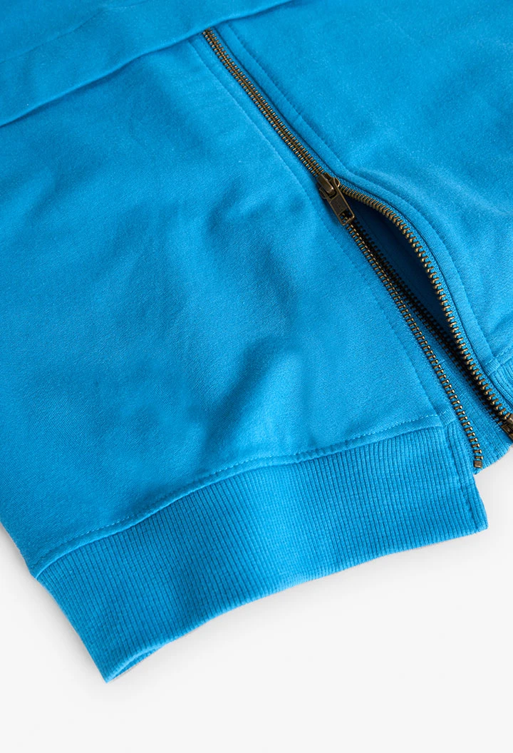 Sweatjacke für Mädchen in Blau