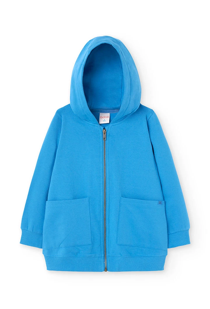 Blue fleece jacket for girl