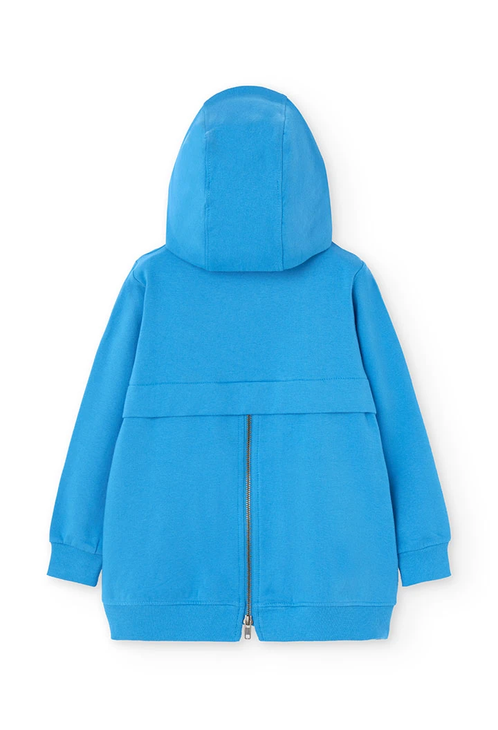 Blue fleece jacket for girl