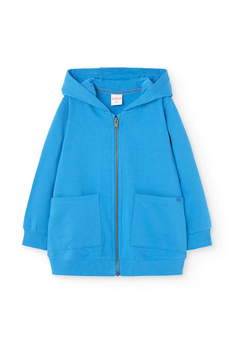 Blue fleece jacket for girl