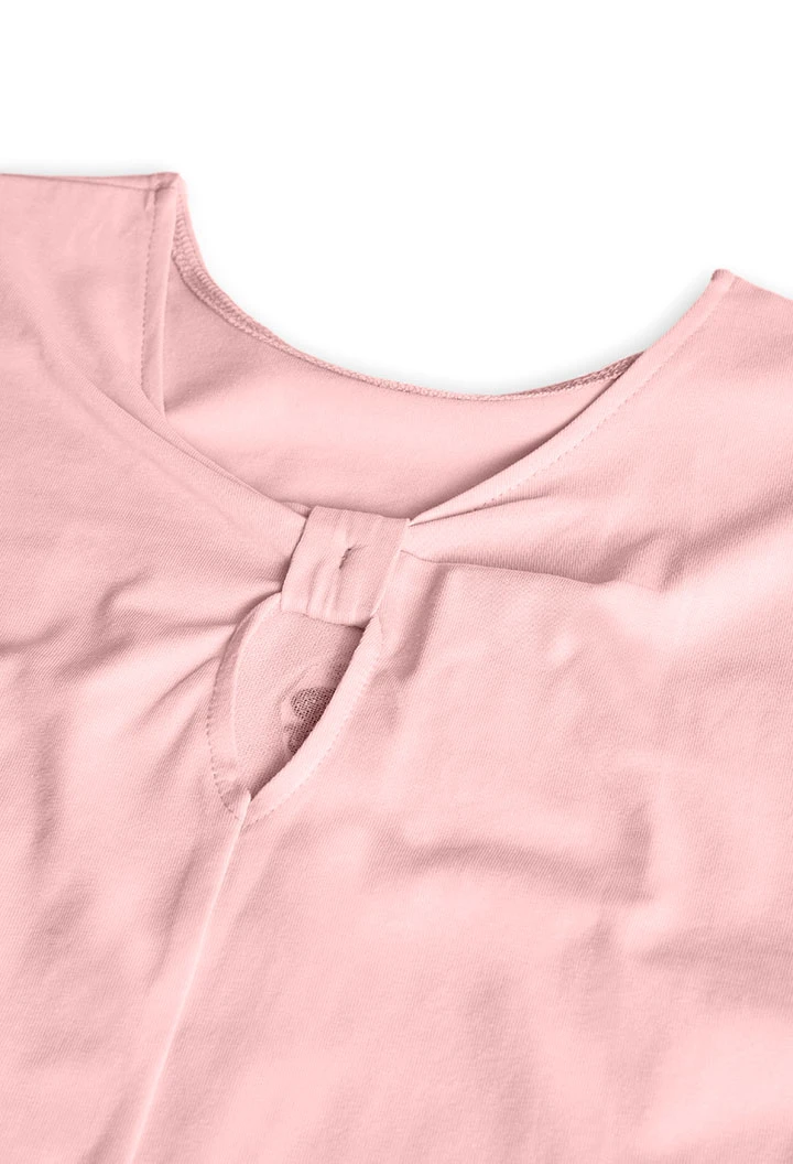 Maglietta a maglia per bambina in colore rosa
