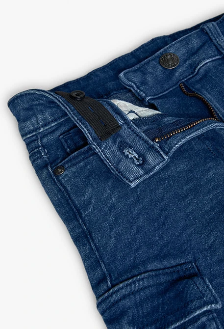 Pantalón denim niña azul marino