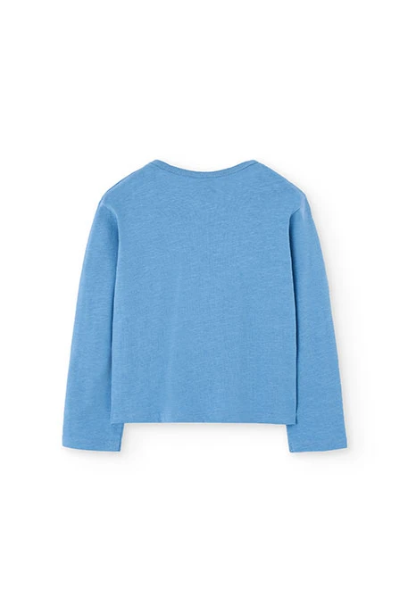 Blue cotton girl´s T-shirt
