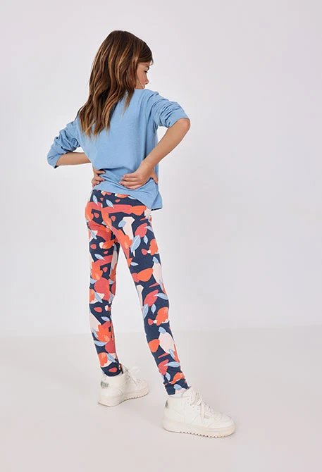 Legging punto elástico flores