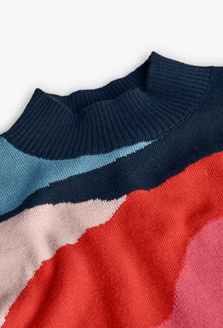 Jersei de punt taronja nena