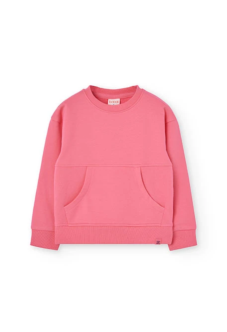 Sudadera niña rosa