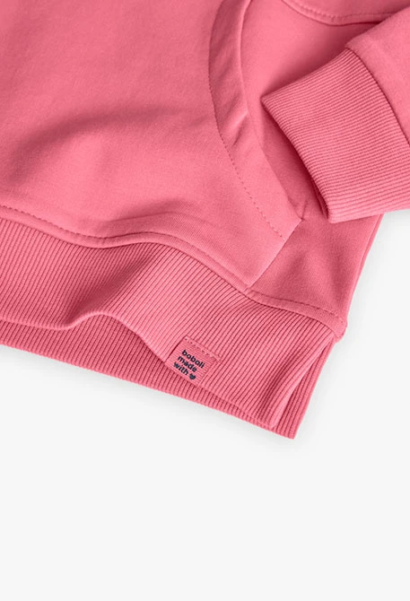 Sudadera niña rosa