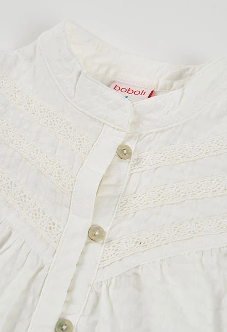 Camisola menina algodão branco