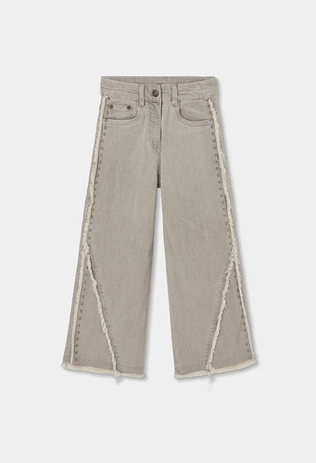 Mädchenhose graues Denim