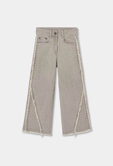 Mädchenhose graues Denim
