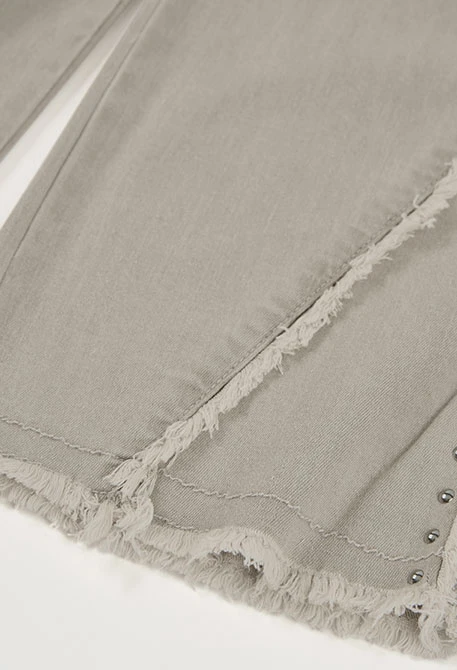 Calças de menina denim cinza