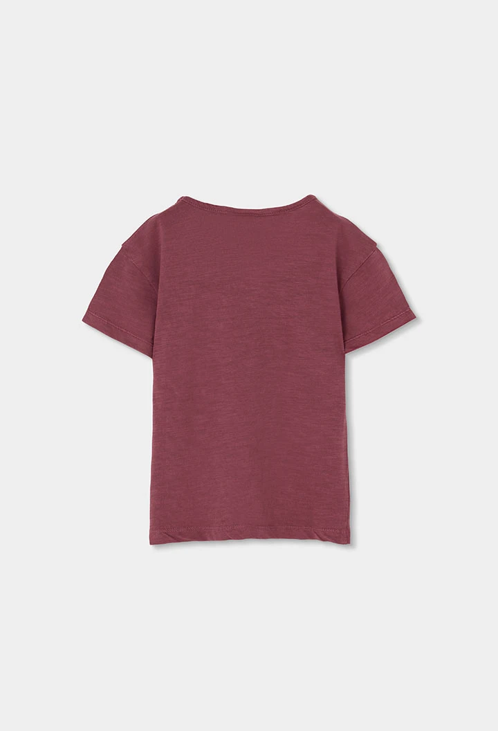 Camiseta niña algodón lila
