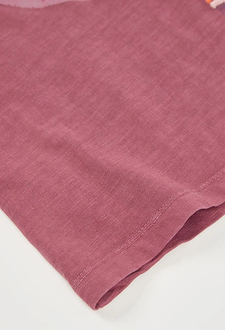 Mädchent-T-Shirt aus Baumwolle in Lila