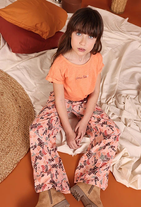 Girls? printed trousers