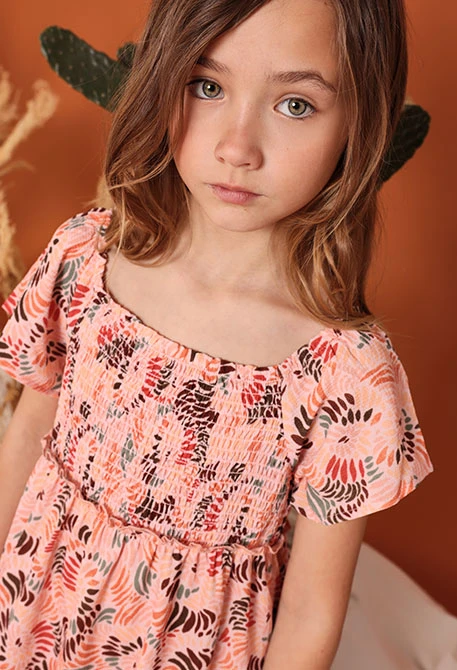 Vestido estampado niña