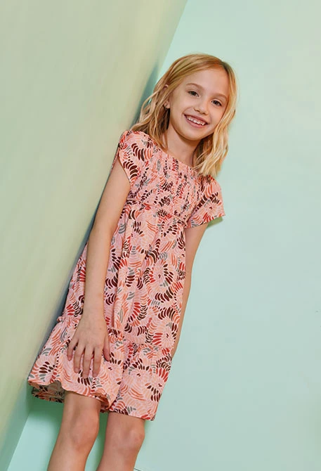 Printed dress girl